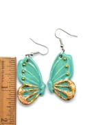 Shiny Ceramic Butterfly Earrings